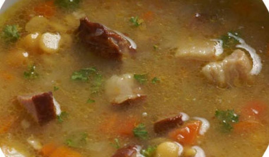 Рецепт супа горохового с копченостями