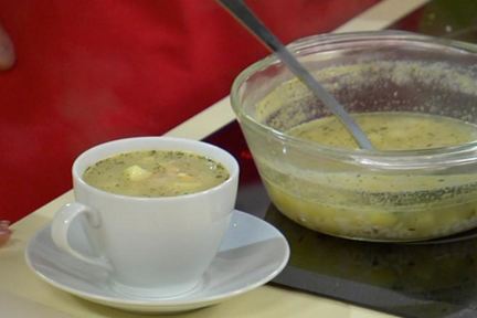 Суп из пророщенного гороха