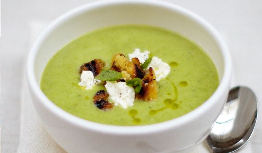 Рецепт супа из свежего гороха с заправкой