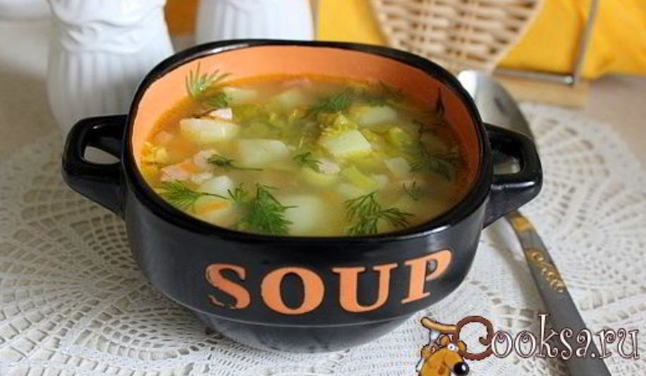 Рецепт супа из зеленого гороха с копченостями