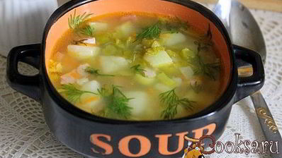 суп из зеленого гороха с копченостями