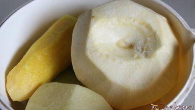 суп из зеленого гороха с репой