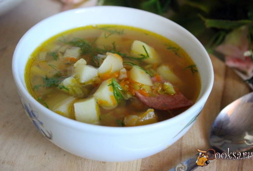 Суп из зеленого гороха в мультиварке