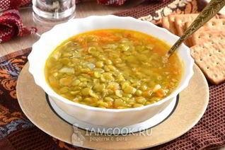 Вегетарианский гороховый суп