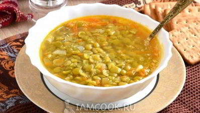 вегетарианский гороховый суп