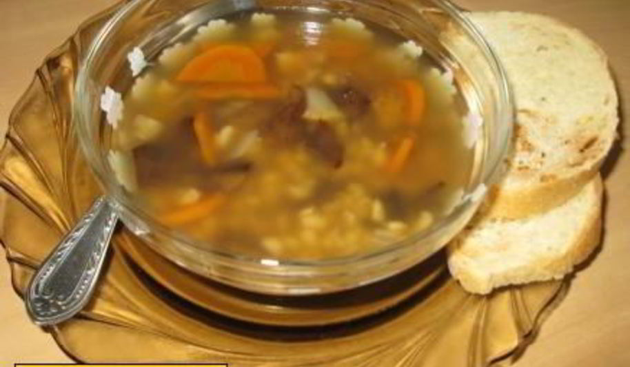 Рецепт грибного супа из сушеных грибов с перловкой