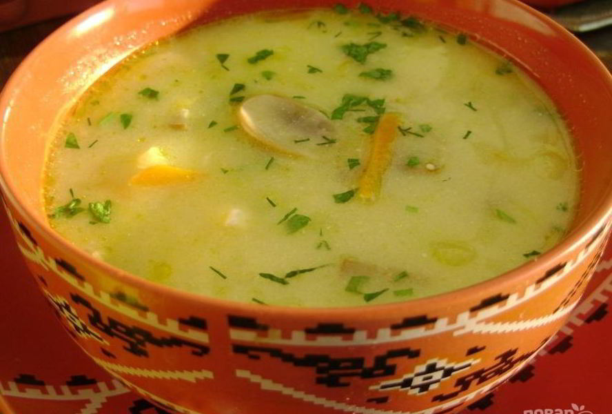 Грибной суп с цветной капустой