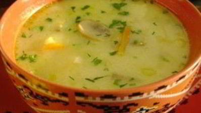 грибной суп с цветной капустой