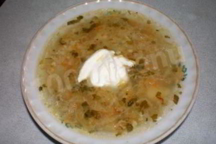 Капустняк из квашеной капусты