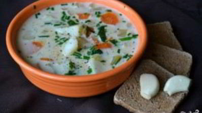 картофельный суп с молоком