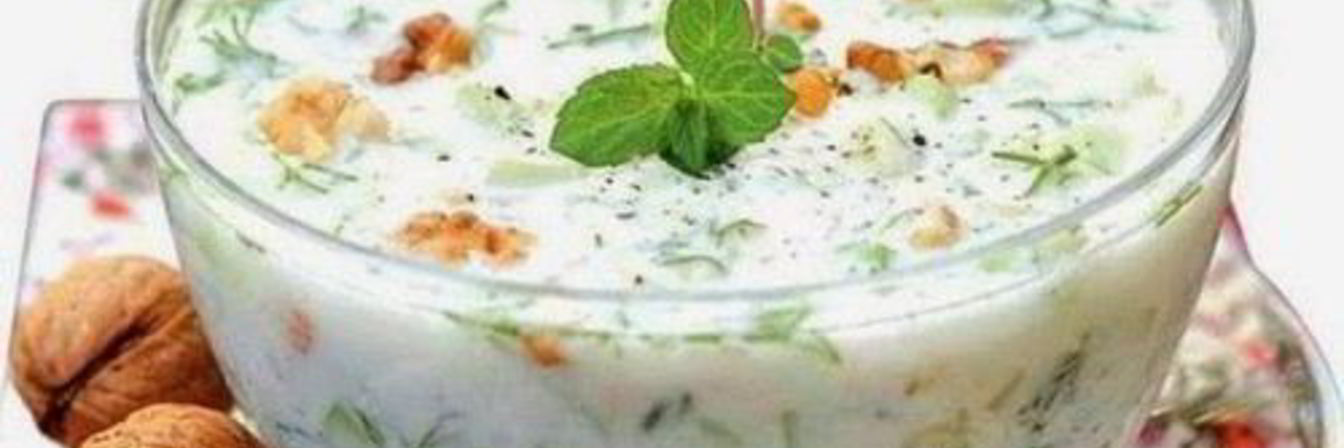 Болгарский суп Таратор с грецкими орехами