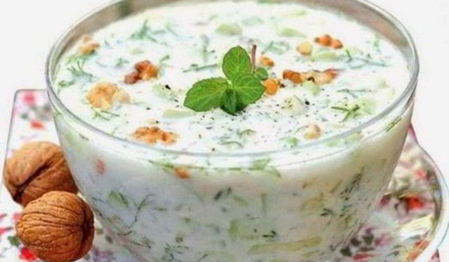 Рецепт болгарского супа таратор с грецкими орехами