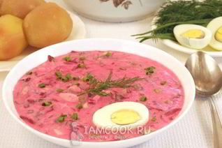 Холодник из свеклы на кефире