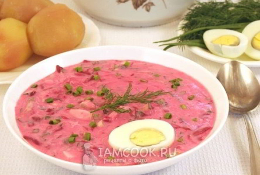 Холодник из свеклы на кефире