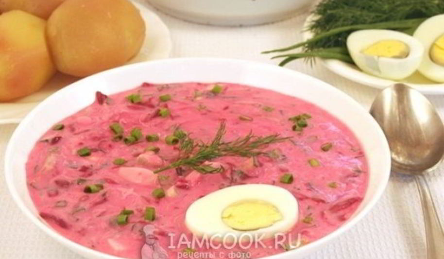 Рецепт холодника из свеклы на кефире