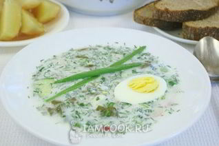 Холодник со щавелем