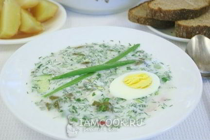 Холодник со щавелем