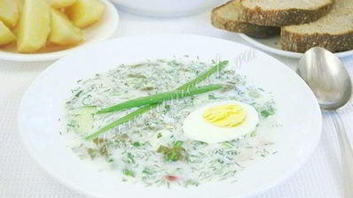 холодник со щавелем