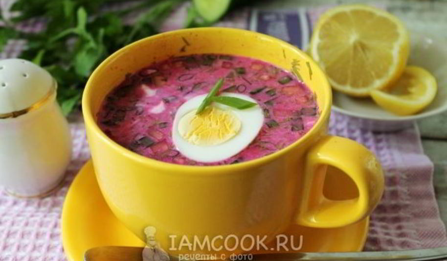 Рецепт холодника со свеклой на кипяченой воде