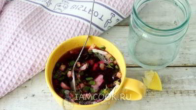 холодник со свеклой на кипяченой воде