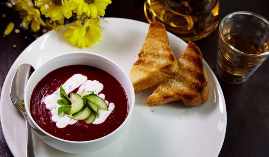Рецепт холодного крема-супа из свеклы