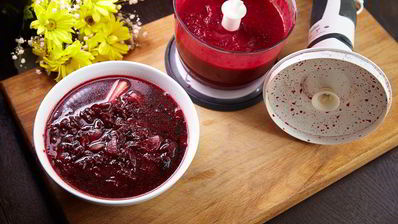 холодный крем-суп из свеклы