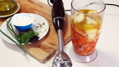 холодный крем-суп с морковью и йогуртом