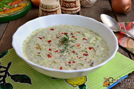 Холодный огуречный суп