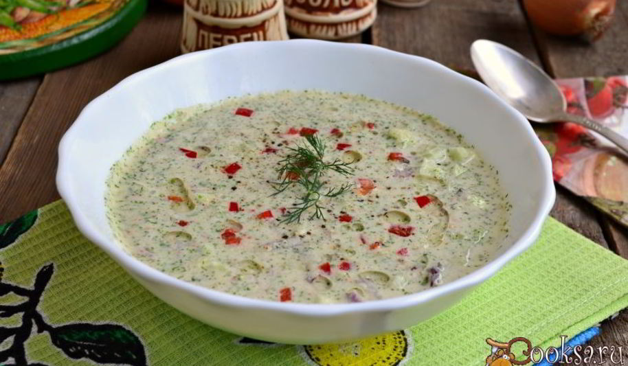 Рецепт холодного огуречного супа