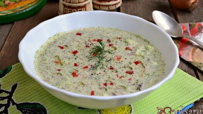 холодный огуречный суп