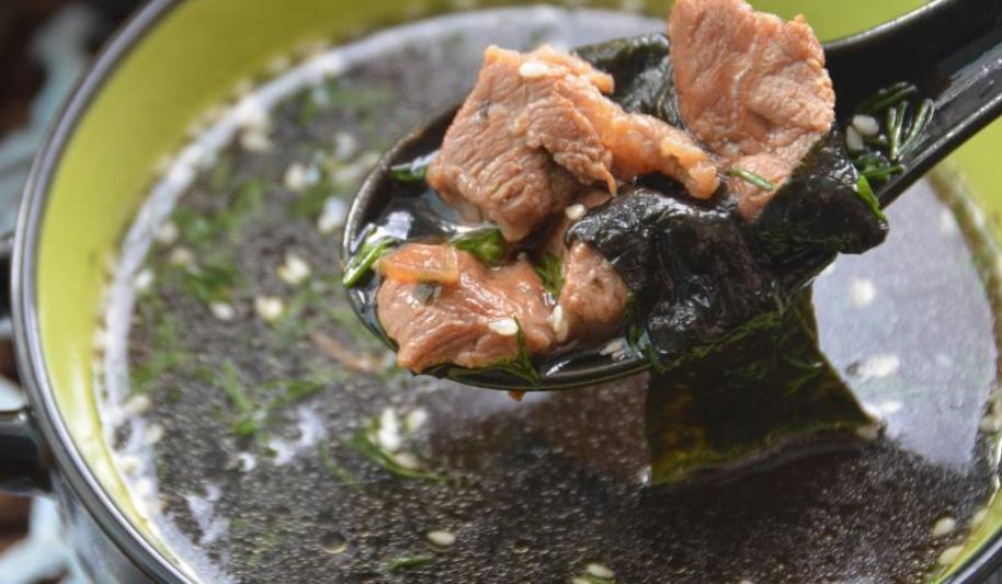 Рецепт холодного супа из морской капусты