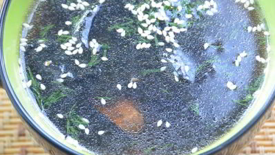 холодный суп из морской капусты