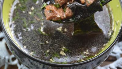 холодный суп из морской капусты