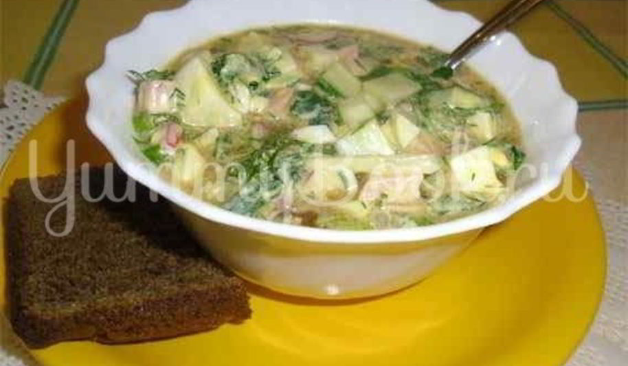 Рецепт холодного супа окрошка