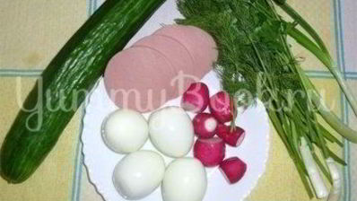 холодный суп окрошка