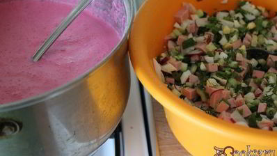 холодный свекольный суп