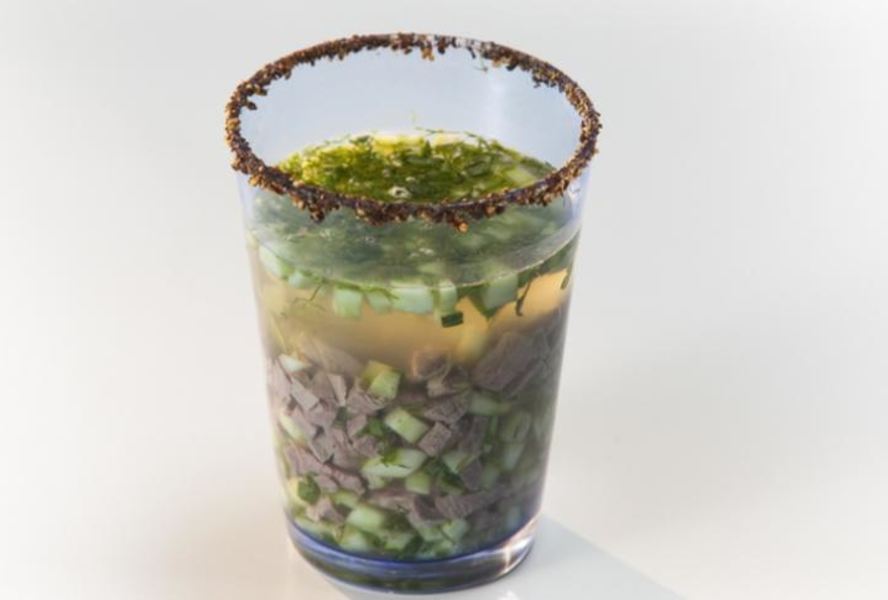 Похмельный холодный суп с бараниной