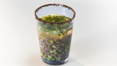 похмельный холодный суп с бараниной