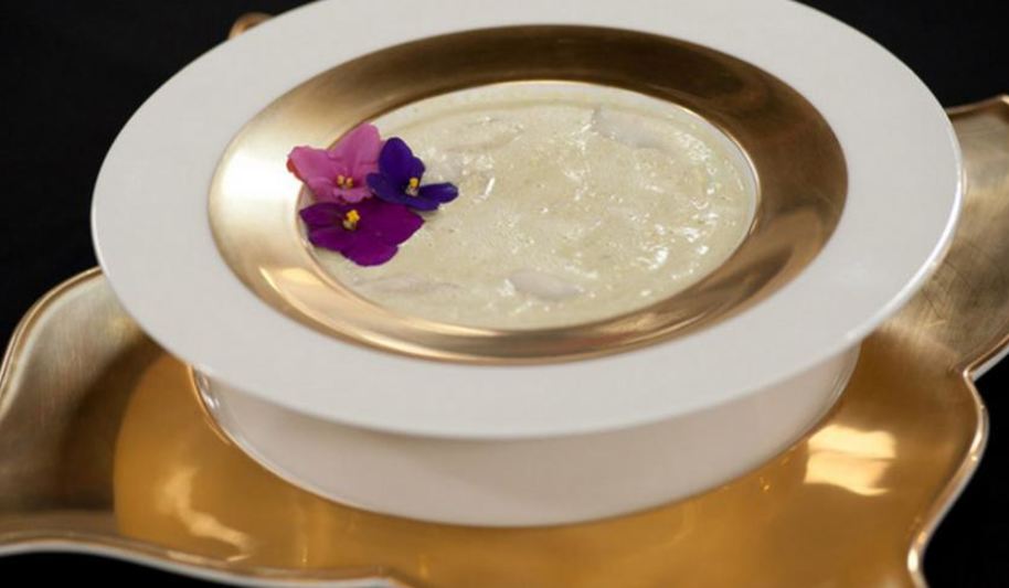 Рецепт супа-крема из спаржи с палтусом холодного копчения