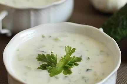 Турецкий холодный суп Джаджык