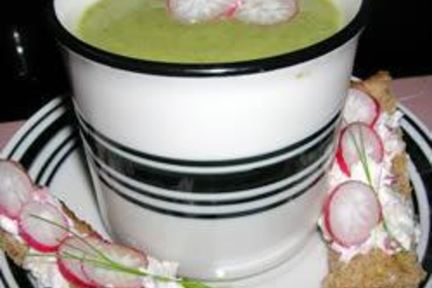 Крем-суп из ботвы редиски