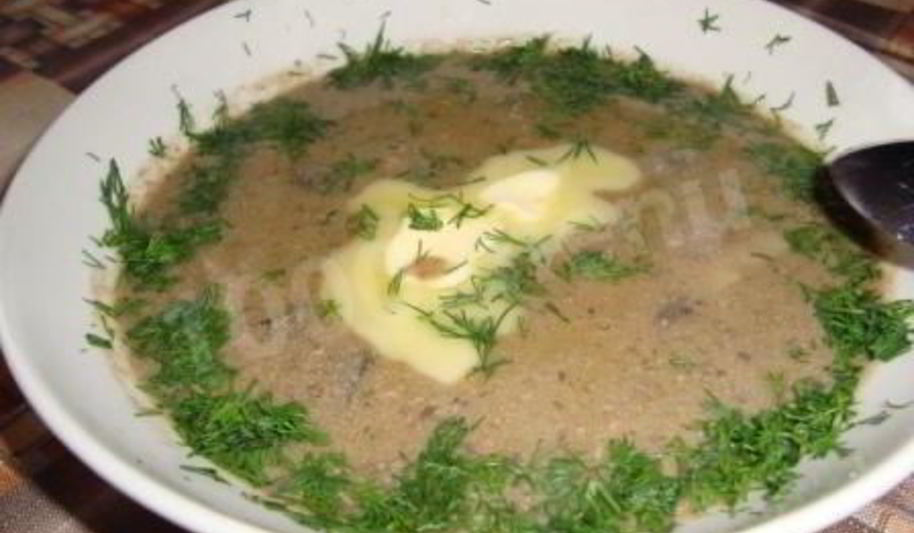 Рецепт крема суп из куриной печени и грибов