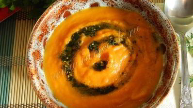 крем-суп из моркови