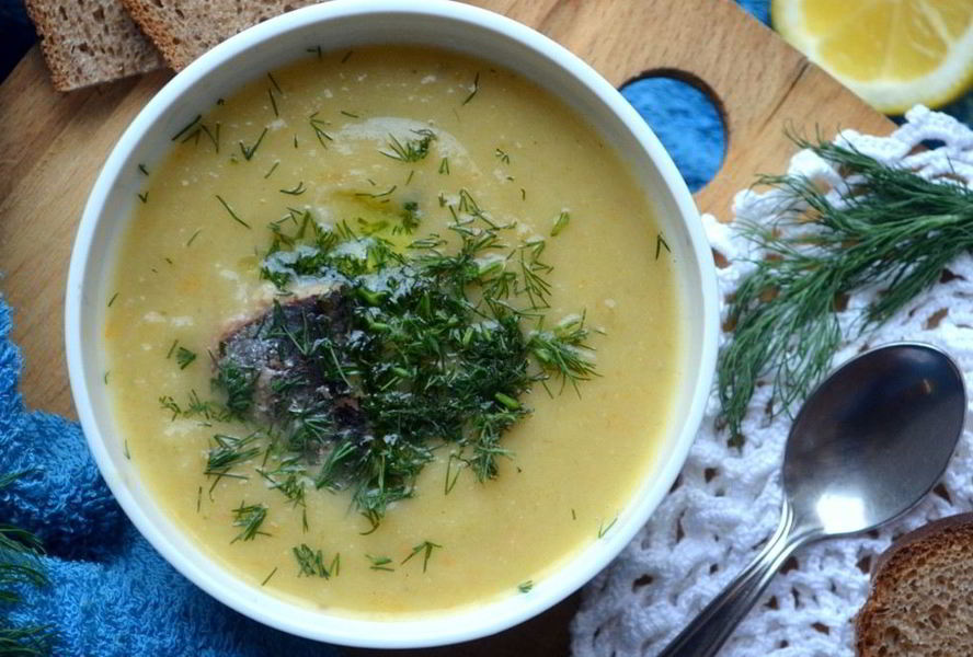 Крем-суп с рыбными консервами