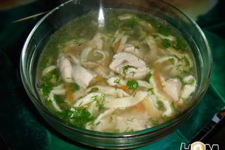 Куриный суп с фледле