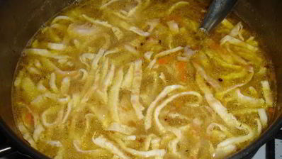 куриный суп с фледле