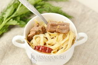 Лагман с говядиной
