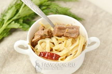 Лагман с говядиной