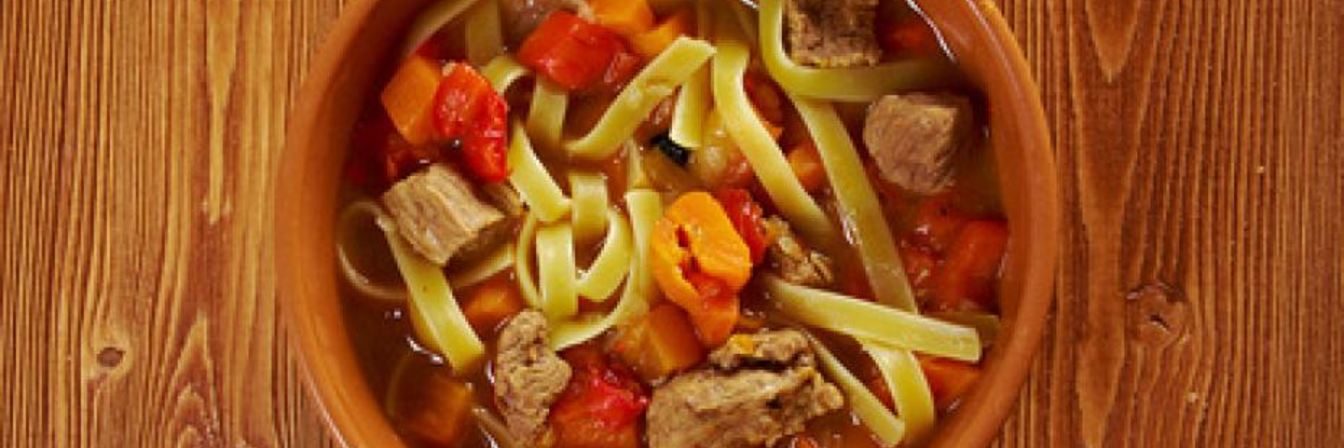 Узбекский суп лагман