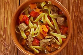 Узбекский суп лагман